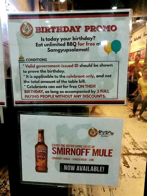 Samgyupsalamat Birthday Promo – Karen MNL.